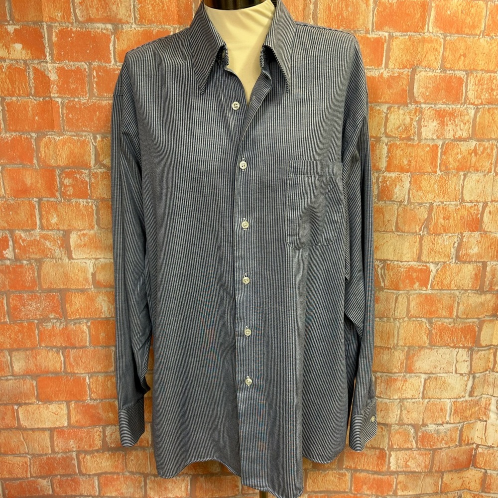 Geoffrey Beene Men’s Striped Button Down‎ Shirt